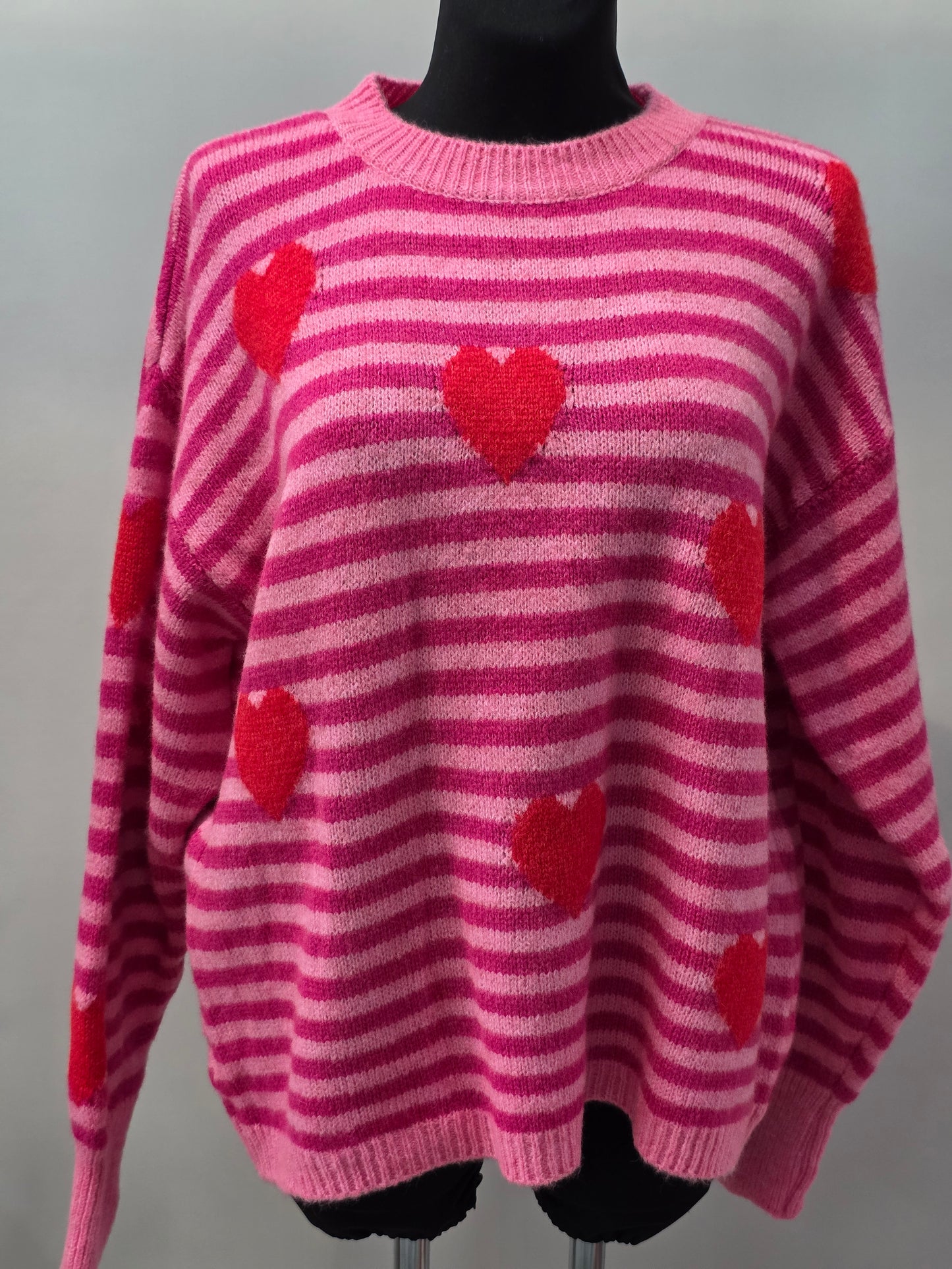 Herzpullover in vielen Farbkombinationen