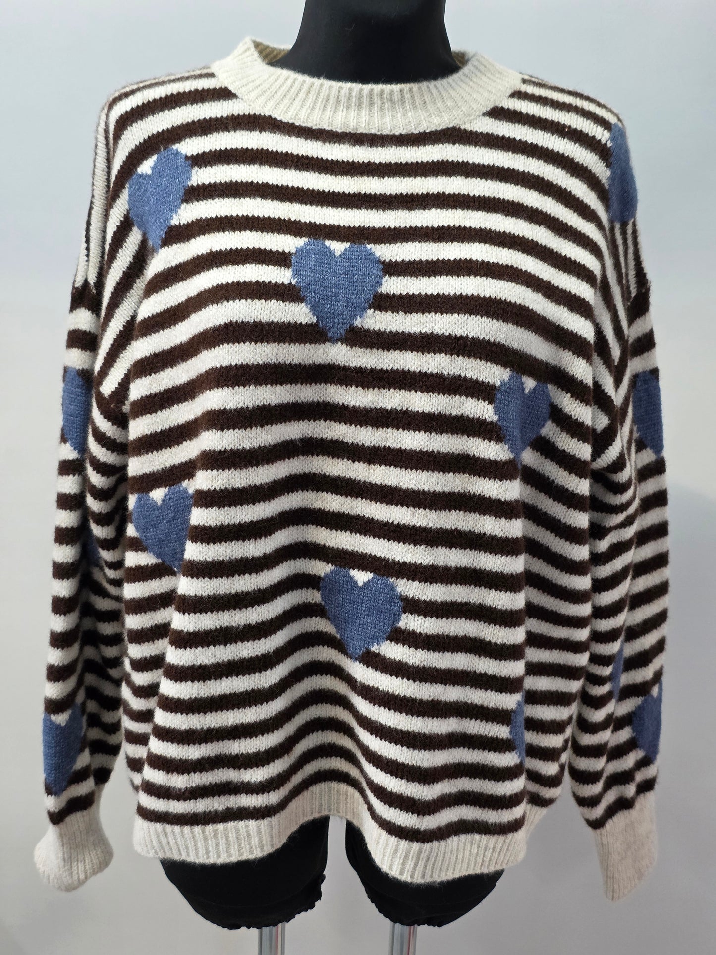Herzpullover in vielen Farbkombinationen