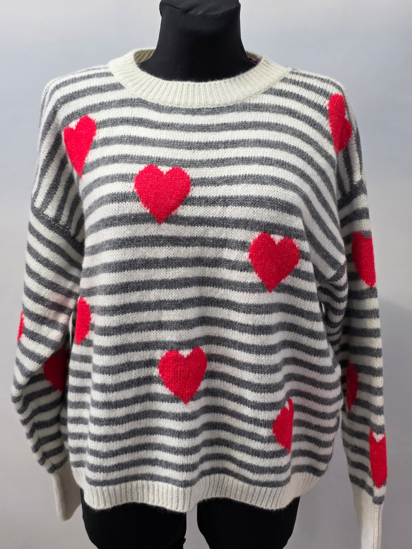 Herzpullover in vielen Farbkombinationen
