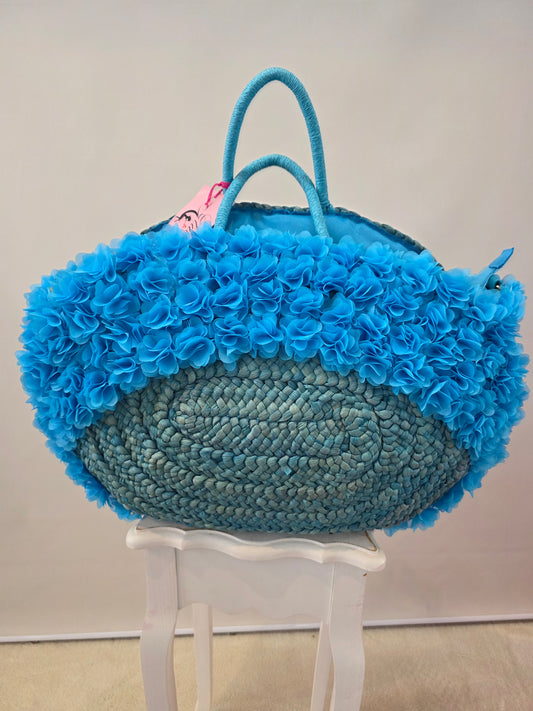 Blauer Strandkorb