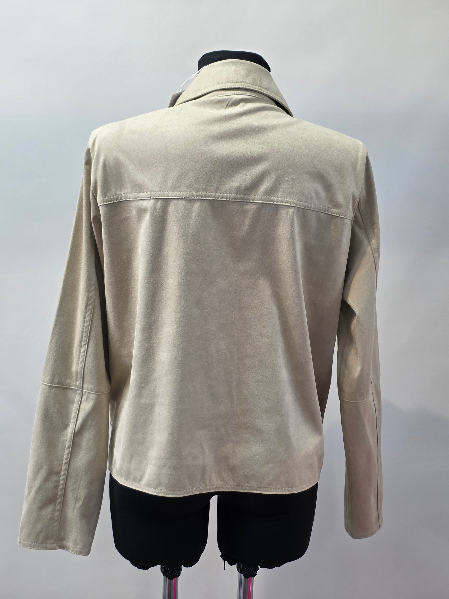 Jacke in Velourslederoptik