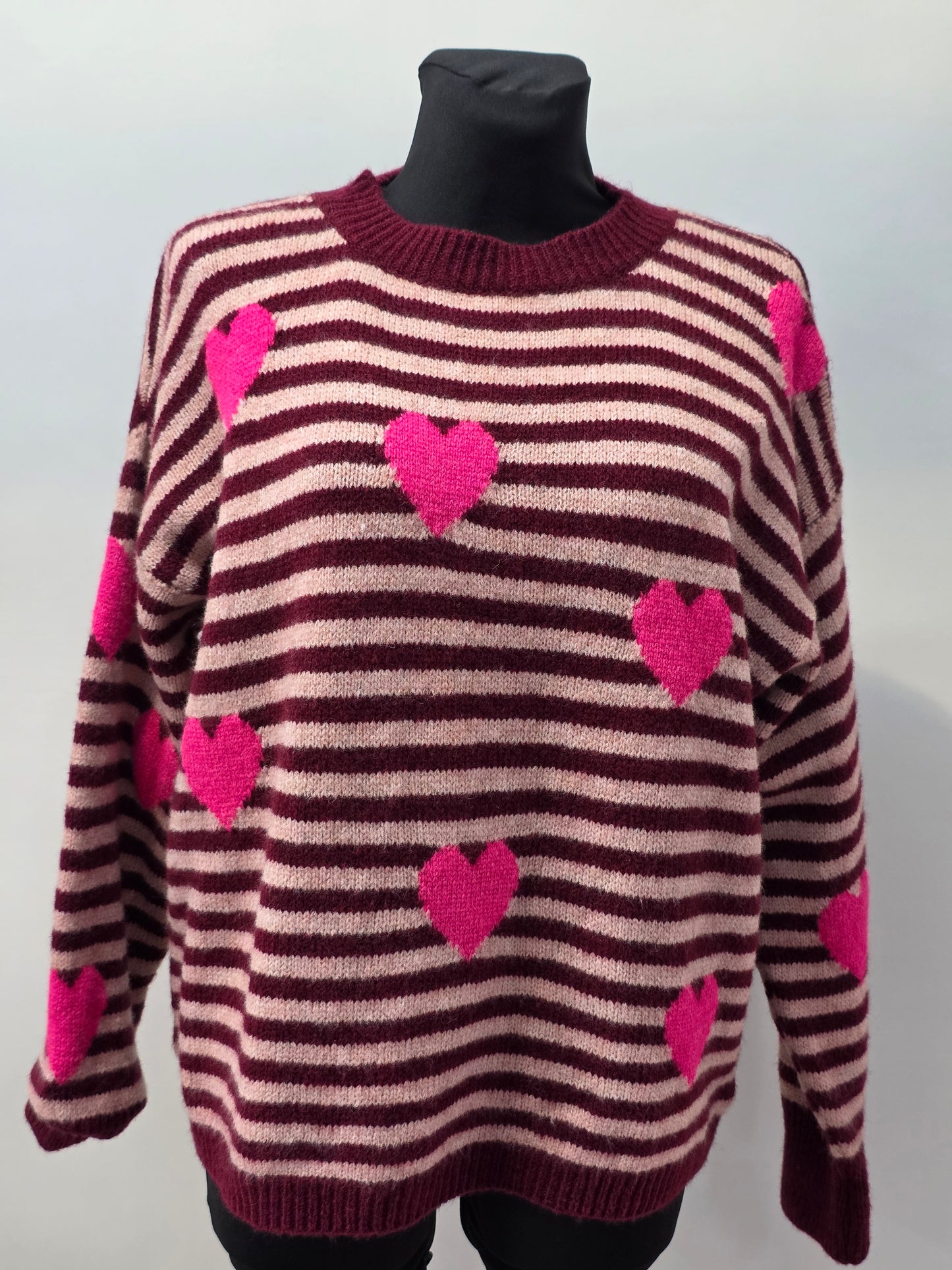 Herzpullover in vielen Farbkombinationen